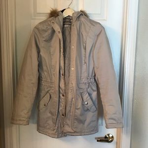 Neyelle silver coat with hood